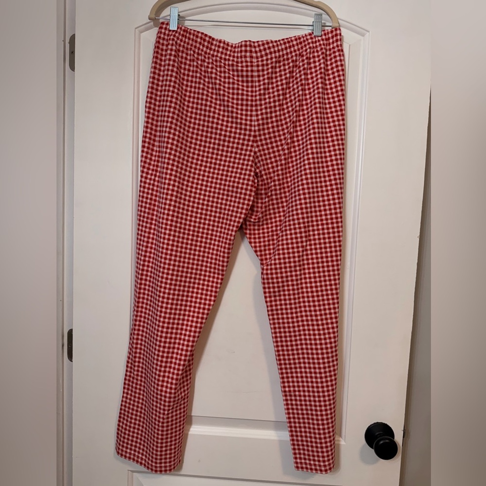 Draper James X Lands End Red and White Gingham Pajama Set - Picture 6 of 7